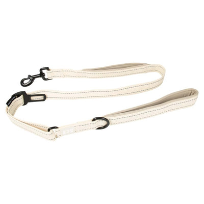 Duvoplus EXPLOR Ultimate Fit On-The-Road-Leine Fashion - antique white - 130cm - 16mm-Nylonleinen-Fresspack.de
