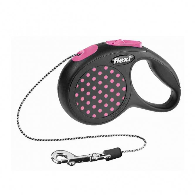 FLEXI Design Seil-Roll-Leine - 3 m, 8 kg - pink-Roll-Leinen-Fresspack.de