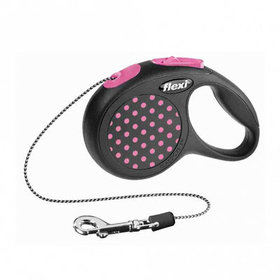 FLEXI Design Seil-Roll-Leine - 3 m, 8 kg - pink-Roll-Leinen-Fresspack.de