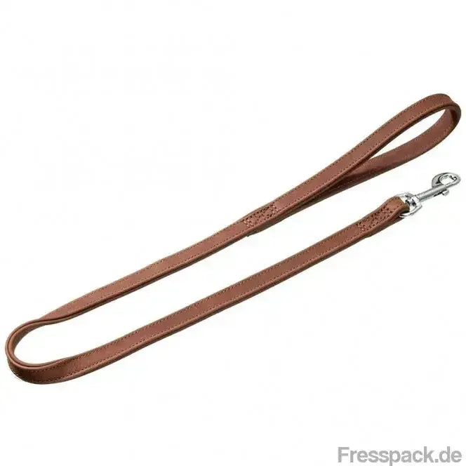 Karlie Buffalo Leine genäht - Braun, 110cm, 10mm-Lederleinen-Fresspack.de