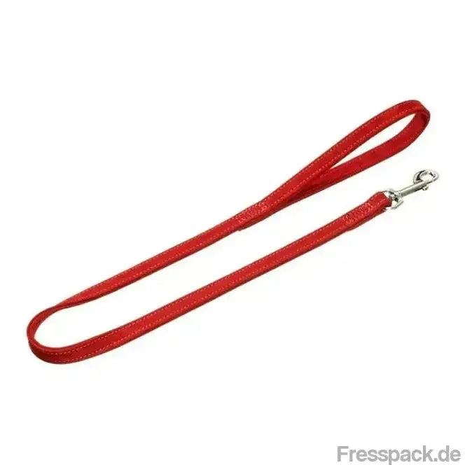 Karlie Buffalo Leine, rot - 100cm/22mm-Lederleinen-Fresspack.de
