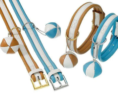 Karlie COTTAGE LINE Halsband - Blau-Weiß - 25 cm-Kunstlederhalsbänder-Fresspack.de