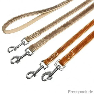 Karlie Leine Comfort - Braun, 100cm / 14mm-Lederleinen-Fresspack.de