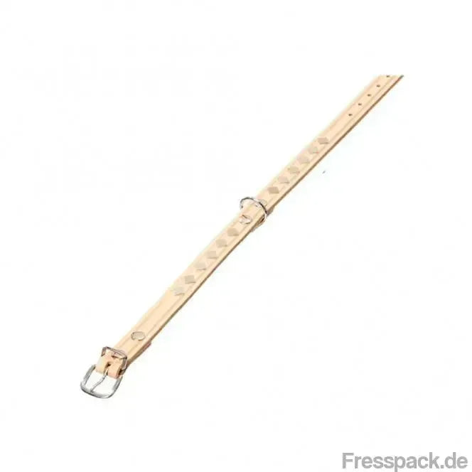 Karlie Rondo Halsband Natur mit Beschlag, 27cm/10mm-Lederhalsbänder-Fresspack.de