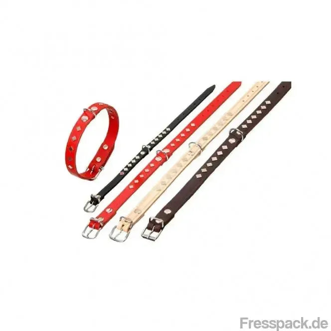 Karlie Rondo Halsband Square - natur, 62 cm-Lederhalsbänder-Fresspack.de