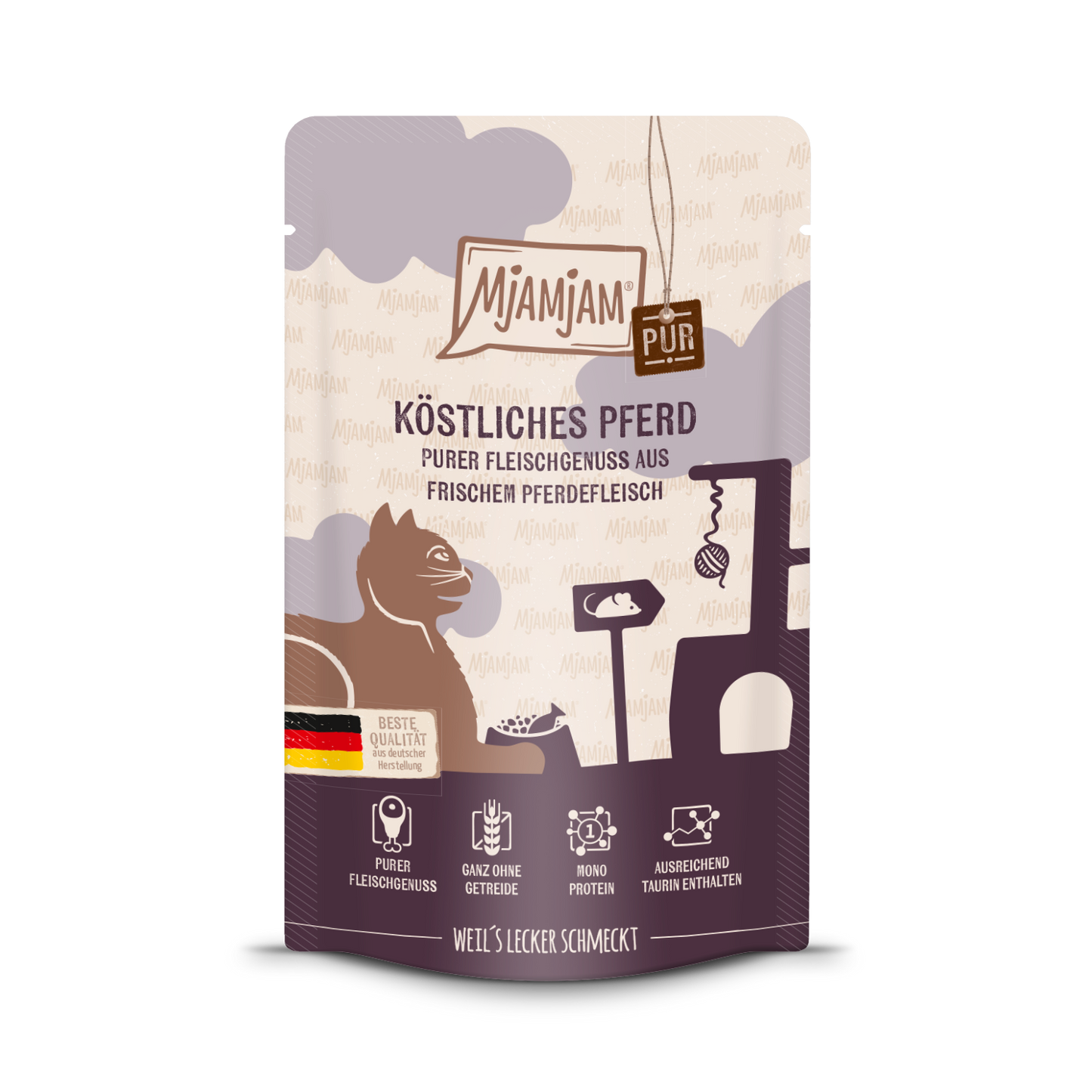 MjAMjAM Cat - Pferd pur 125gP-Alleinfuttermittel-Fresspack.de