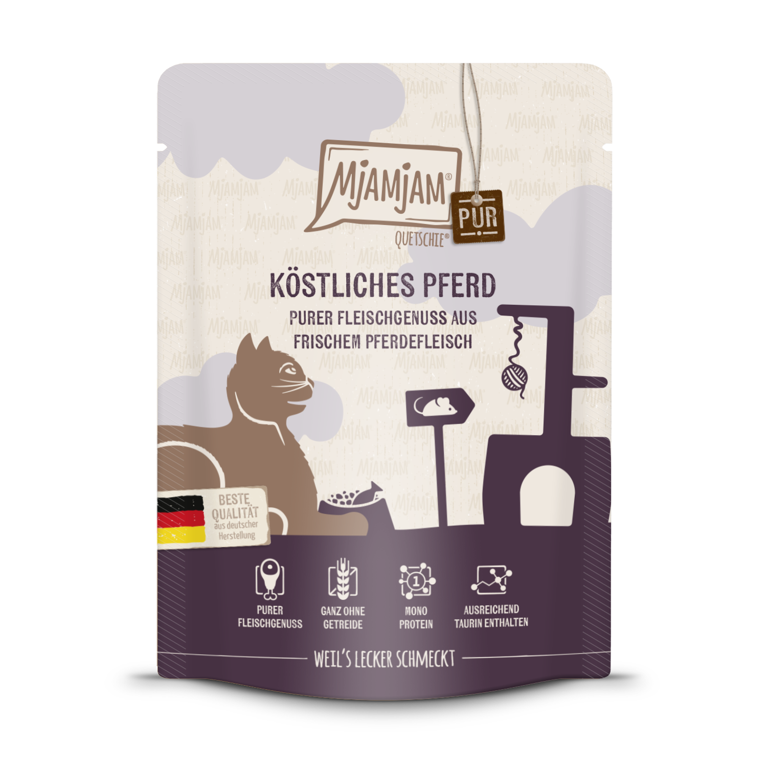 MjAMjAM Cat - Pferd pur 300gP-Alleinfuttermittel-Fresspack.de