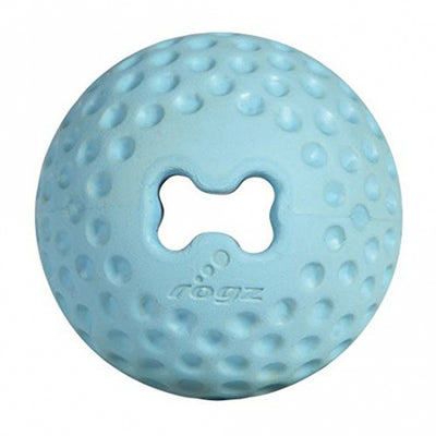 ROGZ GUMZ Hundeball, 4,9 cm - befüllbar - hellblau-Hundebälle-Fresspack.de