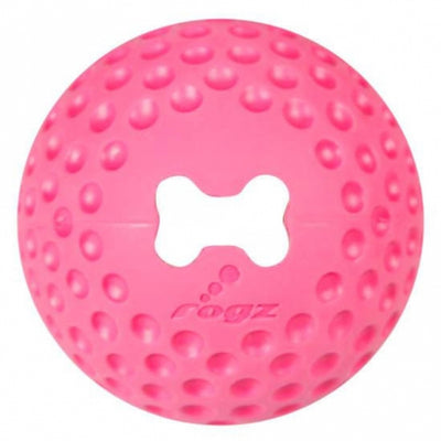 ROGZ GUMZ Hundeball, 4,9 cm - befüllbar - pink-Hundebälle-Fresspack.de