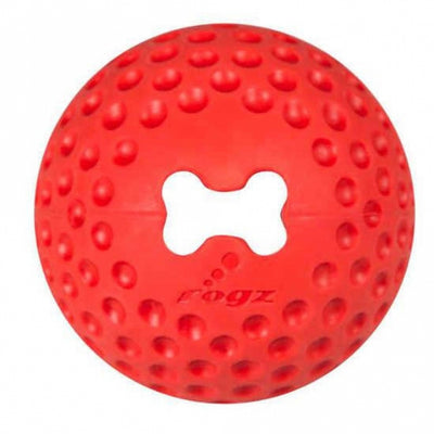 ROGZ GUMZ Hundeball, 4,9 cm - befüllbar - rot-Hundebälle-Fresspack.de