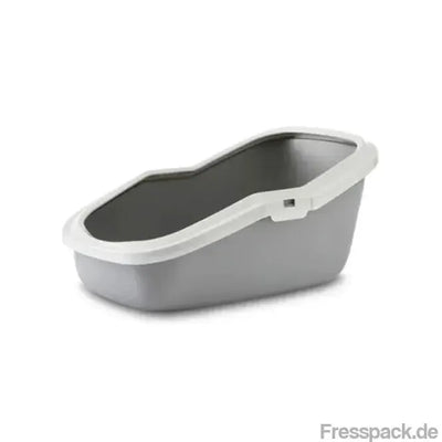 Savic Katzentoilette Aseo - grau/weiß-Katzentoiletten-Fresspack.de