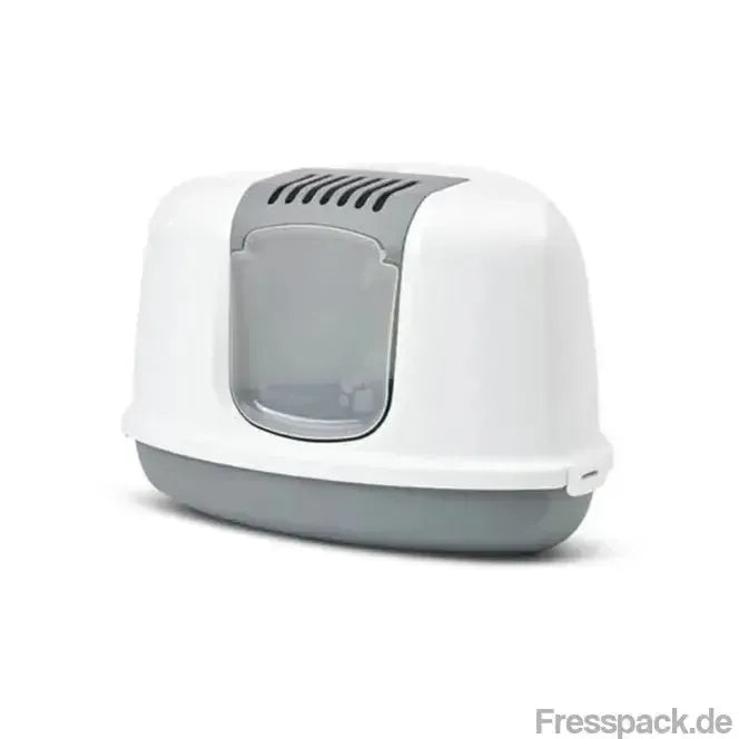 Savic Katzentoilette Nestor Corner- weiß/grau-Katzentoiletten-Fresspack.de