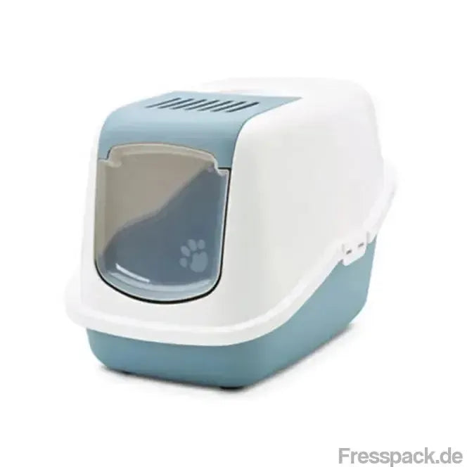 Savic Katzentoilette Nestor - weiß/blau-Katzentoiletten-Fresspack.de