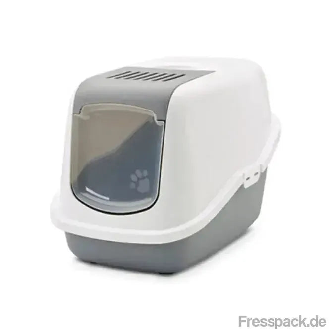 Savic Katzentoilette Nestor - weiß/grau-Katzentoiletten-Fresspack.de
