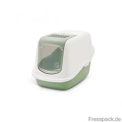 Savic Katzentoilette Nestor - weiß/grün-Katzentoiletten-Fresspack.de