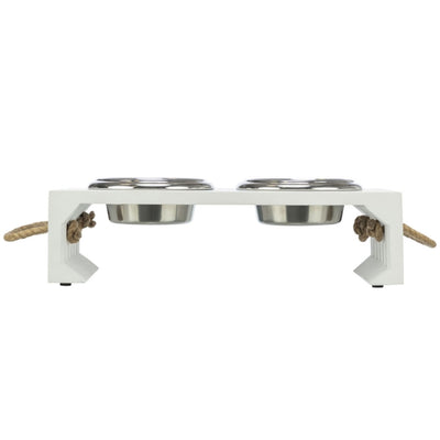 Trixie BE NORDIC Napf-Set, MDF/Edelstahl - 2 × 0,4 l-Napfständer-Fresspack.de