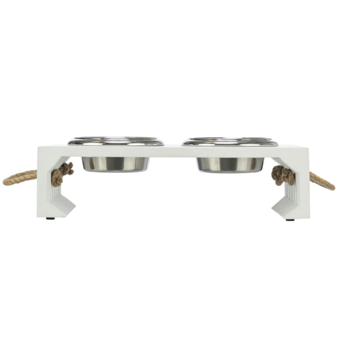 Trixie BE NORDIC Napf-Set, MDF/Edelstahl - 2 × 0,9 l-Napfständer-Fresspack.de