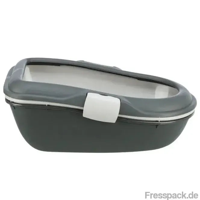 Trixie Katzentoilette Berto - dunkelgrau/hellgrau-Katzentoiletten-Fresspack.de