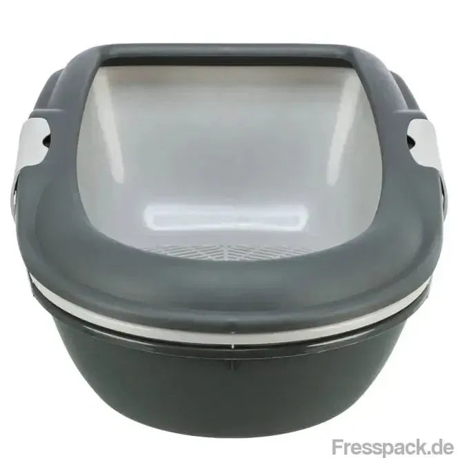 Trixie Katzentoilette Berto - dunkelgrau/hellgrau-Katzentoiletten-Fresspack.de
