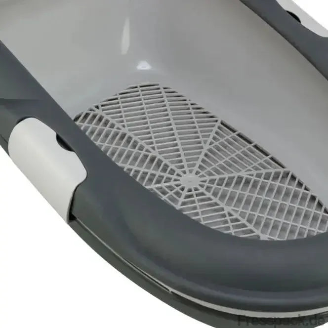 Trixie Katzentoilette Berto - dunkelgrau/hellgrau-Katzentoiletten-Fresspack.de