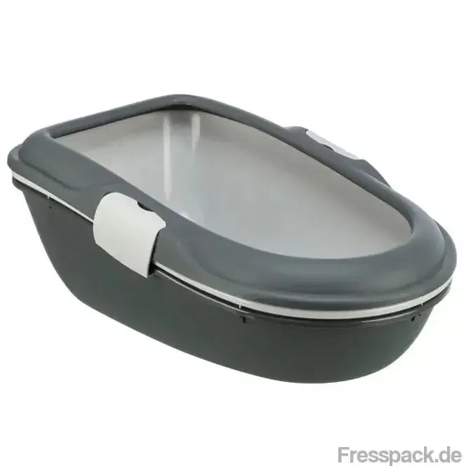 Trixie Katzentoilette Berto - dunkelgrau/hellgrau-Katzentoiletten-Fresspack.de