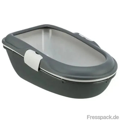 Trixie Katzentoilette Berto - dunkelgrau/hellgrau-Katzentoiletten-Fresspack.de