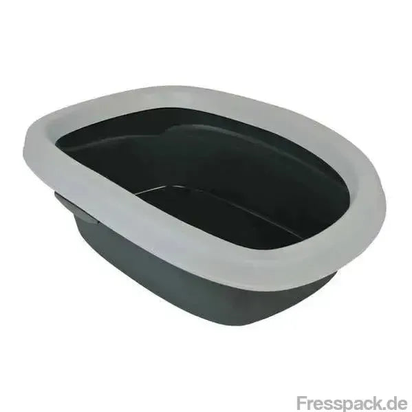 Trixie Katzentoilette Carlo 2 - grau/hellgrau-Katzentoiletten-Fresspack.de