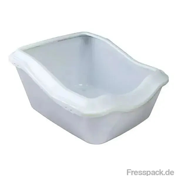 Trixie Katzentoilette Cleany Cat mit Rand - weiß-Katzentoiletten-Fresspack.de