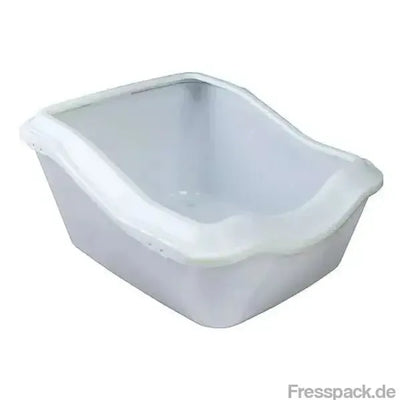 Trixie Katzentoilette Cleany Cat mit Rand - weiß-Katzentoiletten-Fresspack.de