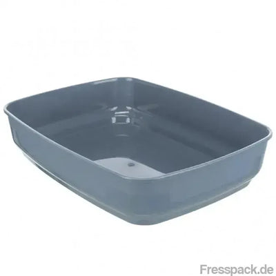 Trixie Katzentoilette Delio mit Motiv - grau/weiß-Katzentoiletten-Fresspack.de