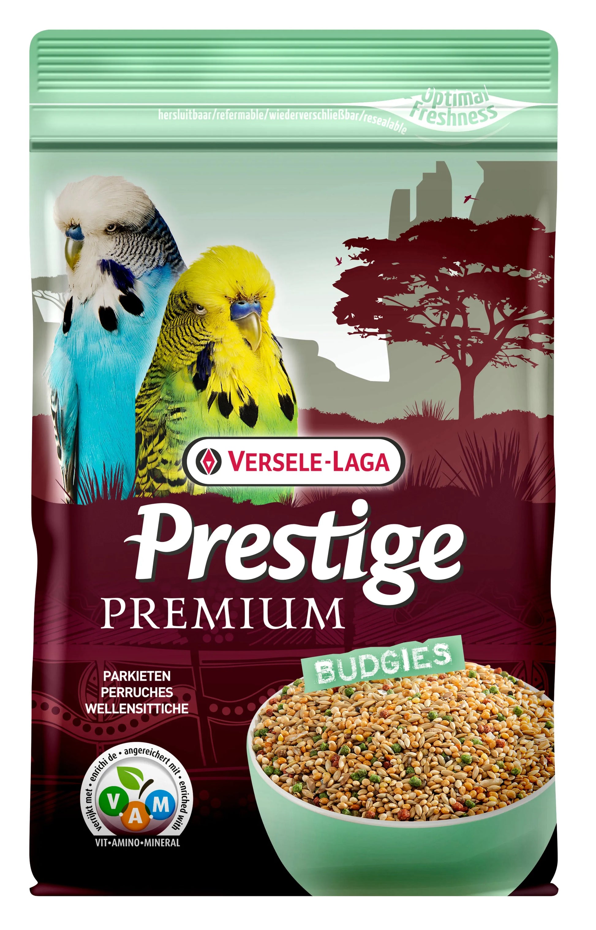 Versele Laga PrePrem Wellensittich 2,5kg-Alleinfuttermittel-Fresspack.de
