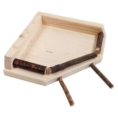 Vogelsitzbrett - 19 x 19 cm-Sitzstangen-Fresspack.de