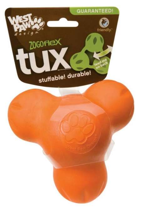 West Paw Tux - 13cm - Orange-Funspielzeuge-Fresspack.de