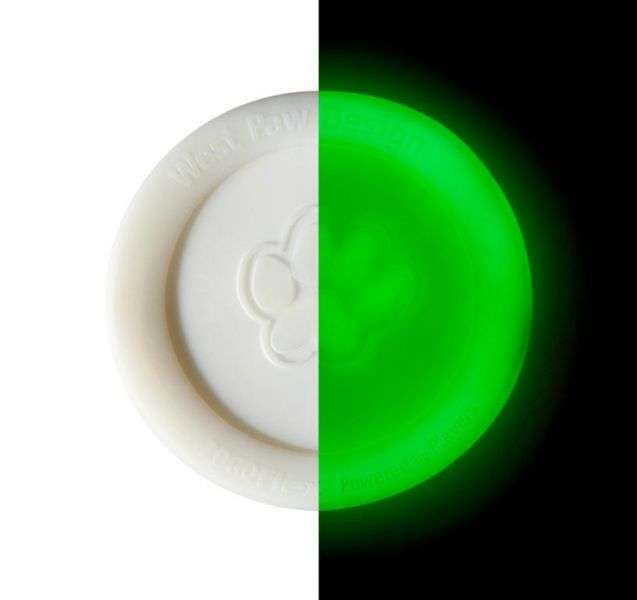 West Paw Zisc - 22 cm - Leuchtend/Glow-Hundewurfspielzeug-Fresspack.de