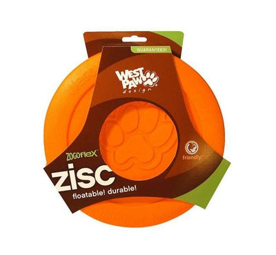 West Paw Zisc - 22 cm - Orange-Hundewurfspielzeug-Fresspack.de