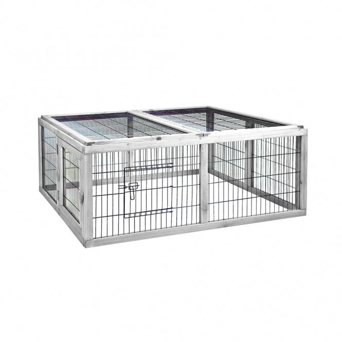 Woodland Freilaufgehege Silvestre weiß/grau-Freigehege für Kleintiere-Fresspack.de