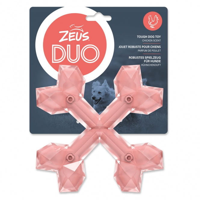 Zeus Duo Gekreuzte Knochen mit Hühnchenduft-Aroma-Spielzeug-Fresspack.de