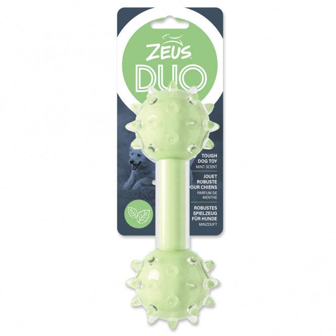 Zeus Duo Hantel mit Noppen und Minzduft-Aroma-Spielzeug-Fresspack.de
